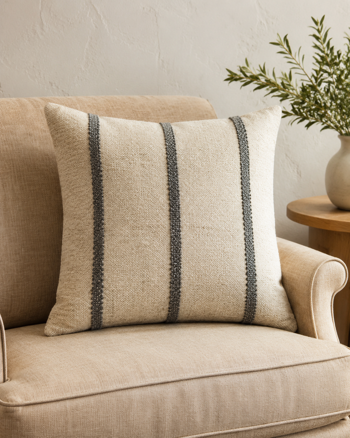 Arden Woven Stripe Decorative Pillow Set