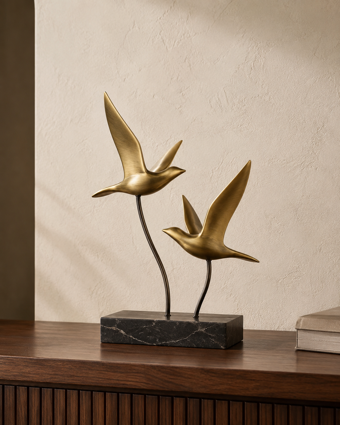 Aurelia Brass Bird Sculpture