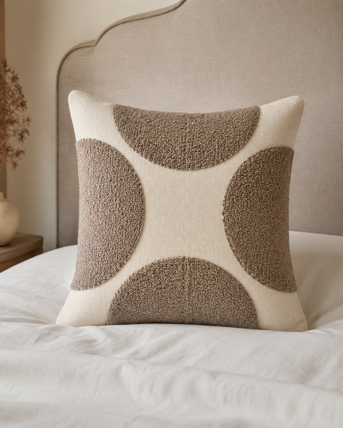 Mirelle Bouclé Geometric Decorative Pillow Set