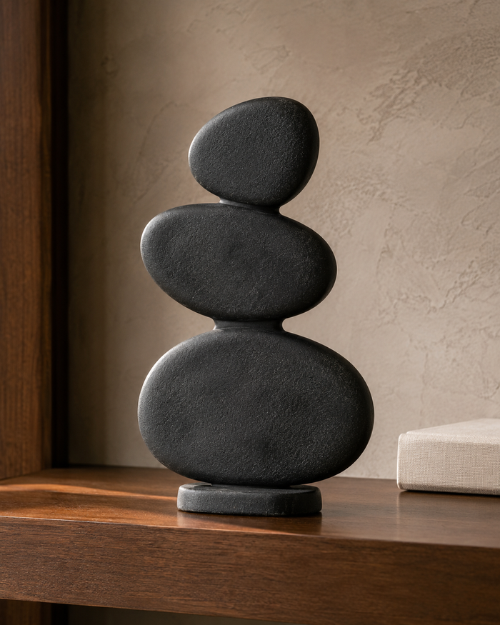 Noire Stack Stone Sculpture