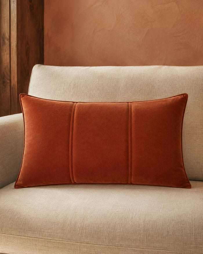 Sienna Velvet Lumbar Decorative Pillow Set